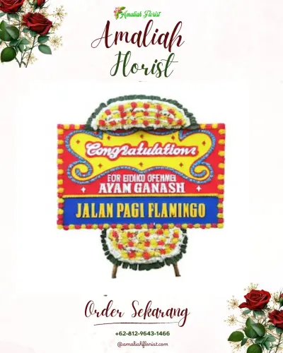 Bunga Papan Congratulation di Mungkajang